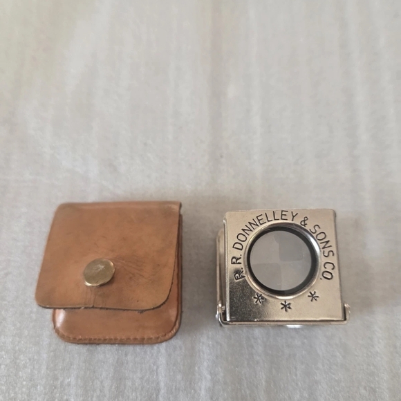 Other - Vintage German Folding Spring Loupe Jeweler Magnifying Glass & Case